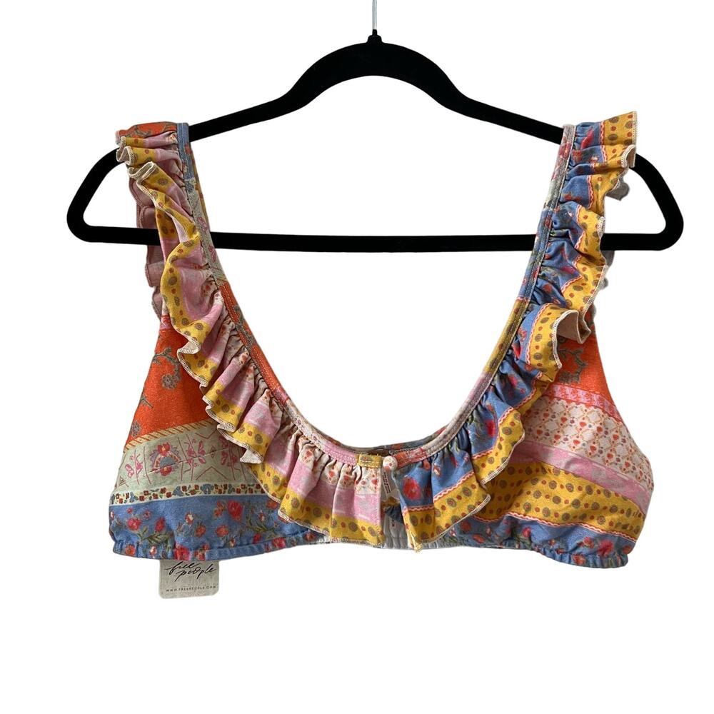 Free People As It Was Two Piece Skirt Set In Oak Multi Tropical Print Size M - Picture 4 of 16